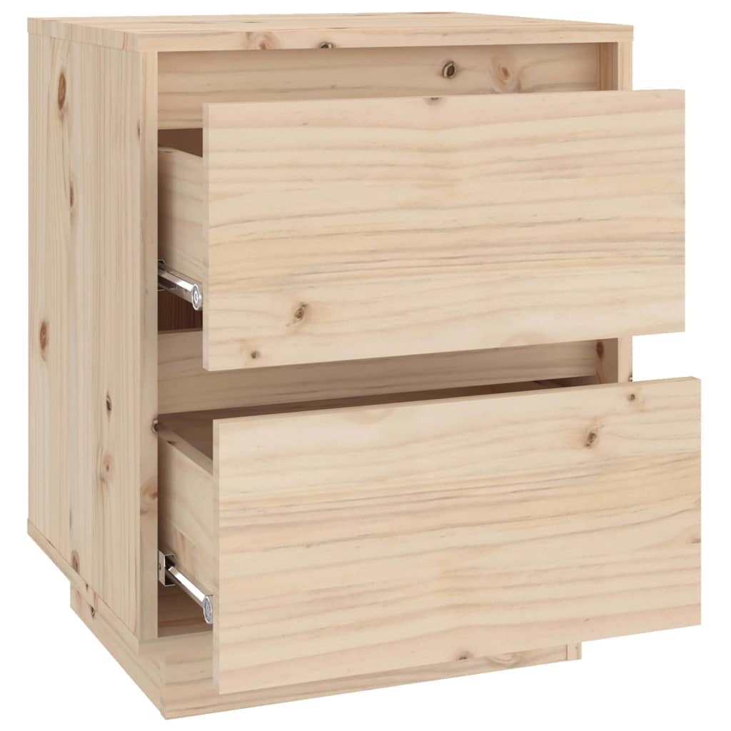 vidaXL Bedside Cabinet 40x35x50 cm Solid Wood Pine