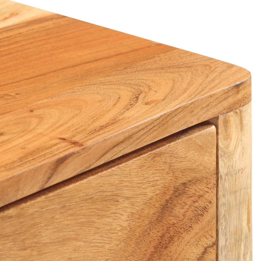 vidaXL Sideboard 110x30x75 cm Solid Acacia Wood