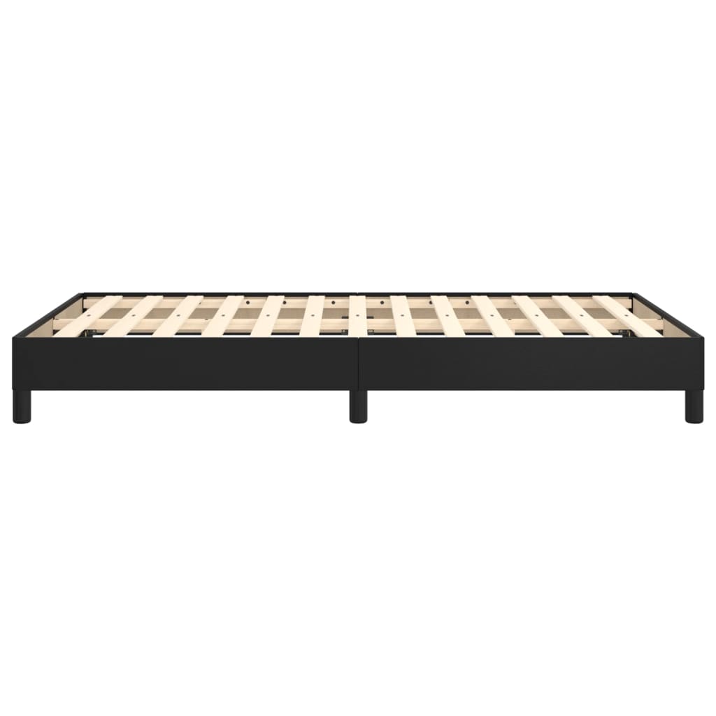 vidaXL Bed Frame Black 120x190 cm Small Double Faux Leather