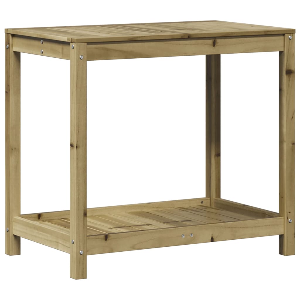 vidaXL Potting Table with Shelf 82.5x50x75 cm Impregnated Wood Pine