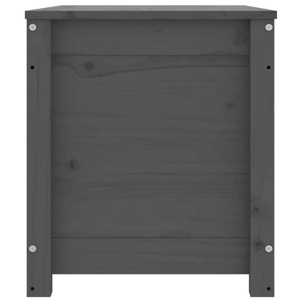 vidaXL Storage Box Grey 80x40x45.5 cm Solid Wood Pine