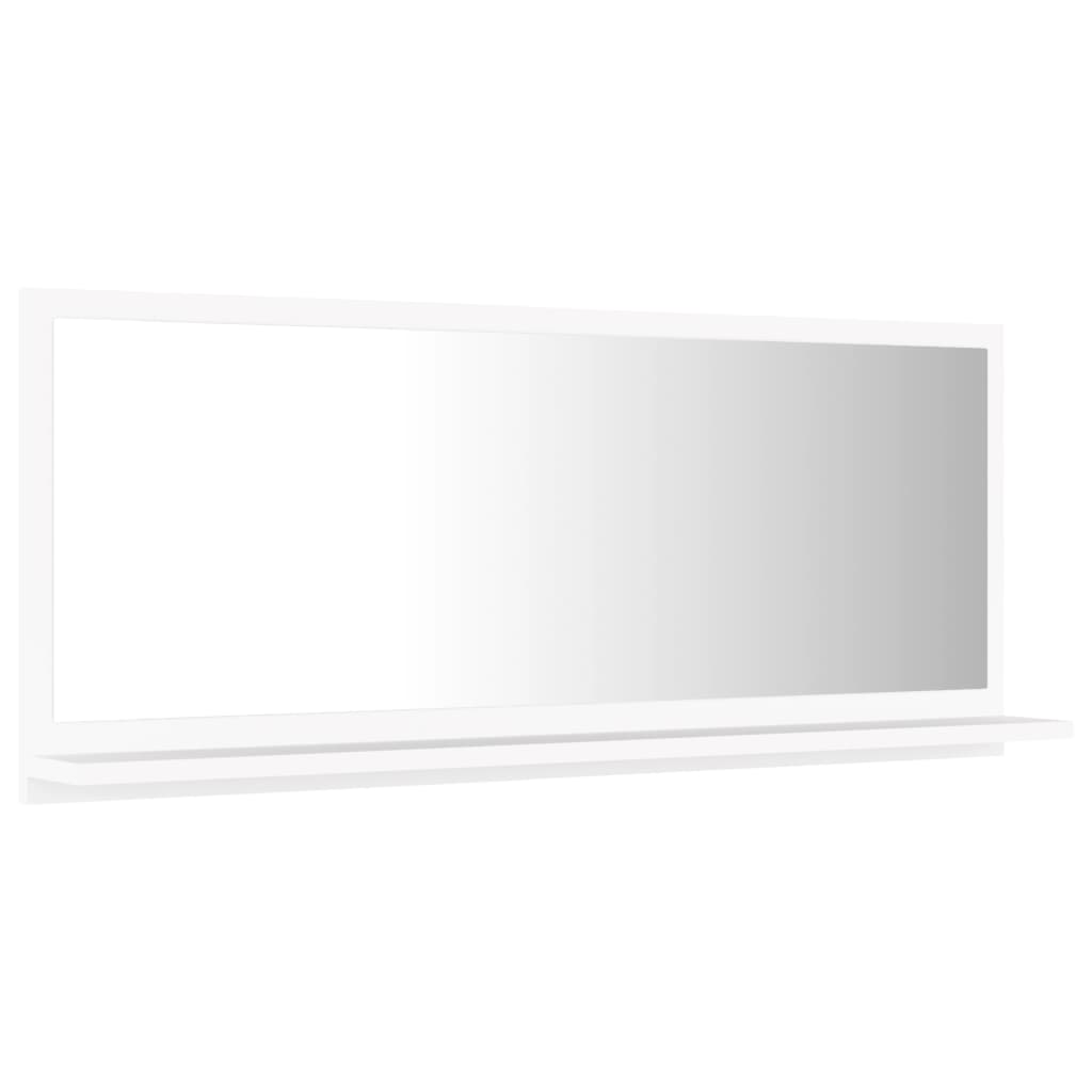 vidaXL Bathroom Mirror White 90x10.5x37 cm Engineered Wood