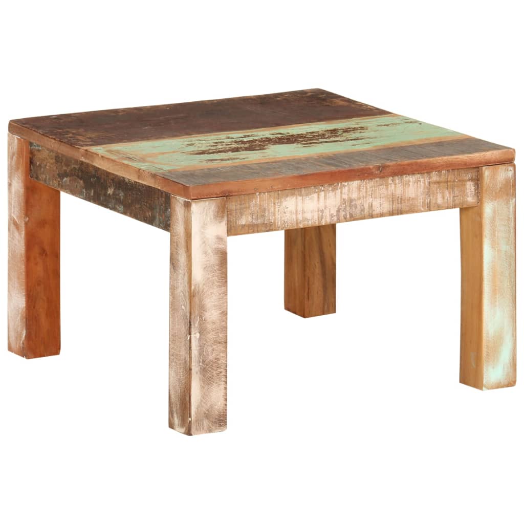 vidaXL Coffee Table 55x55x35 cm Solid Wood Reclaimed