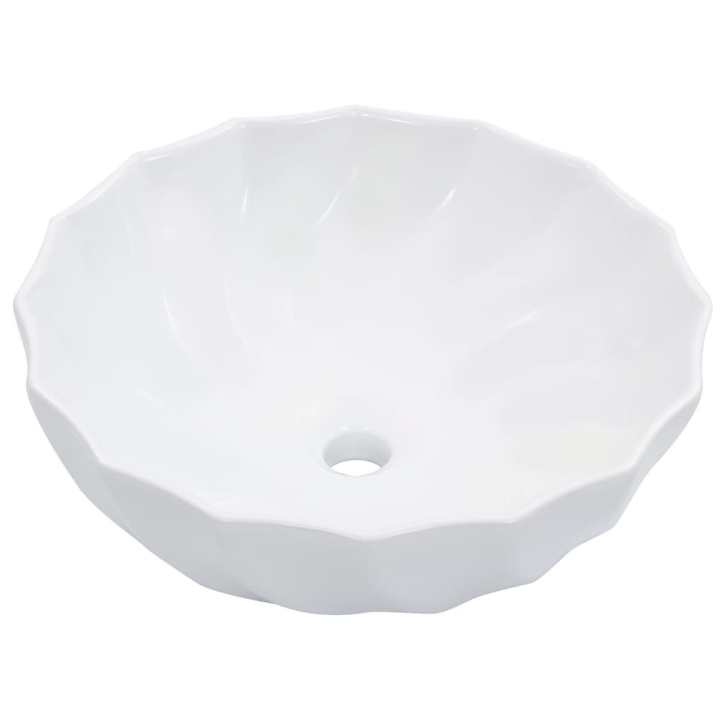vidaXL Wash Basin 46x17 cm Ceramic White
