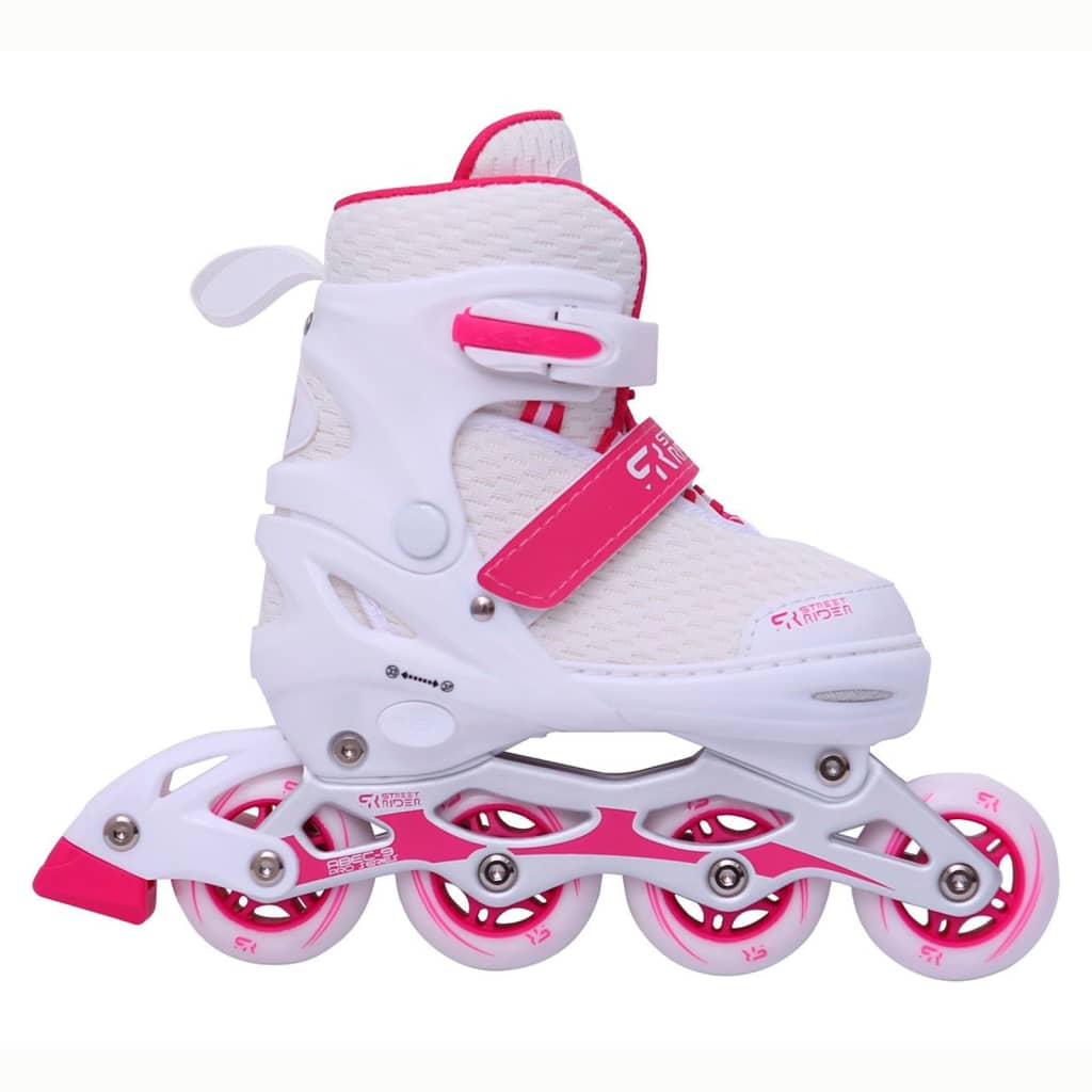 Street Rider Adjustable Inline Skates Pro White Size 28-32