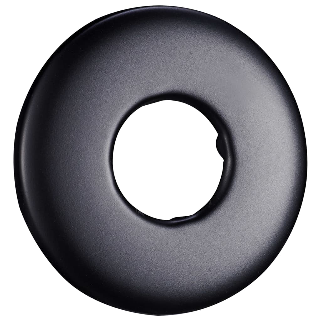 vidaXL Shower Support Arm Round Stainless Steel 201 Black 40 cm