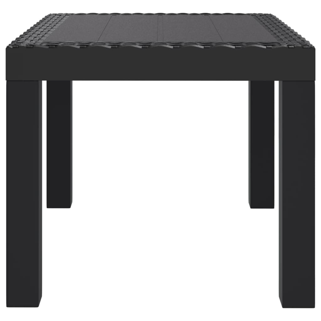 vidaXL Garden Table Anthracite 59x47x40 cm PP