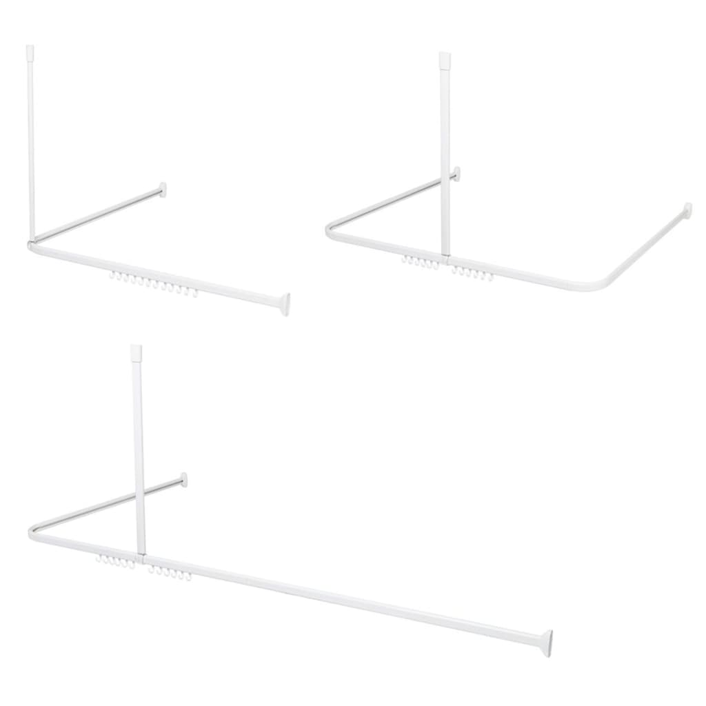 Sealskin Shower Curtain Rail Set Easy-Roll White