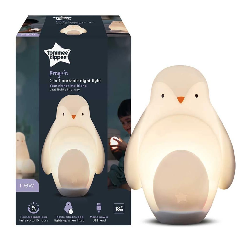 Tommee Tippee 2-in-1 Kid Night Light Penguin Rechargeable