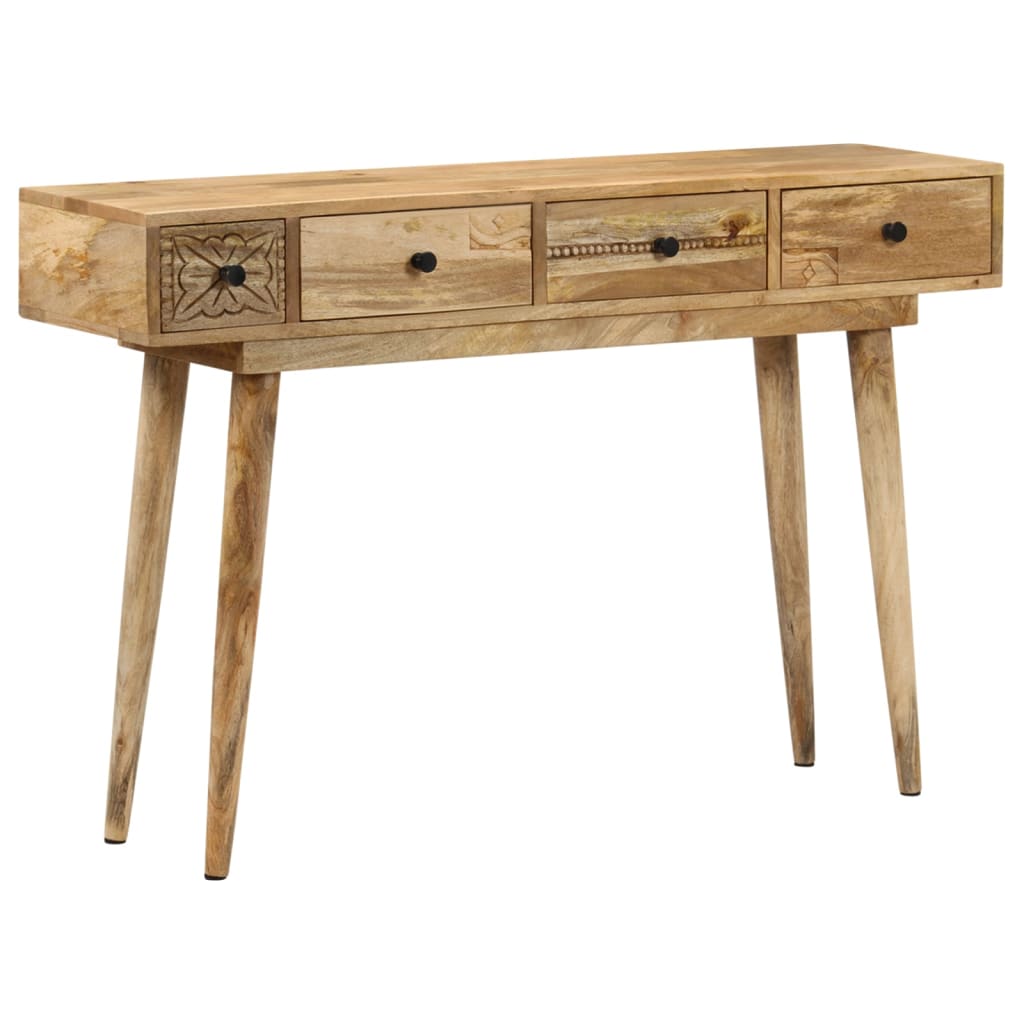 vidaXL Console Table 118x30x77 cm Solid Mango Wood