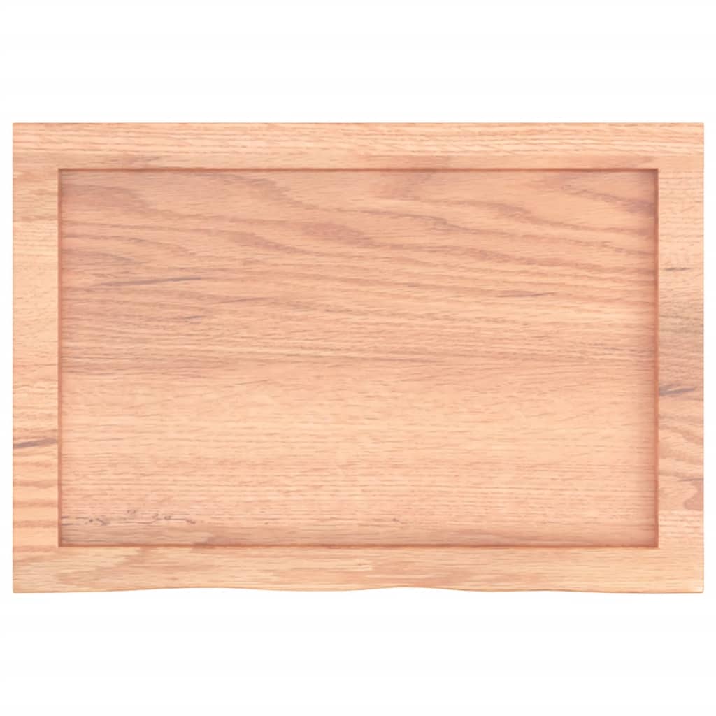 vidaXL Table Top Light Brown 60x40x(2-6) cm Treated Solid Wood Oak