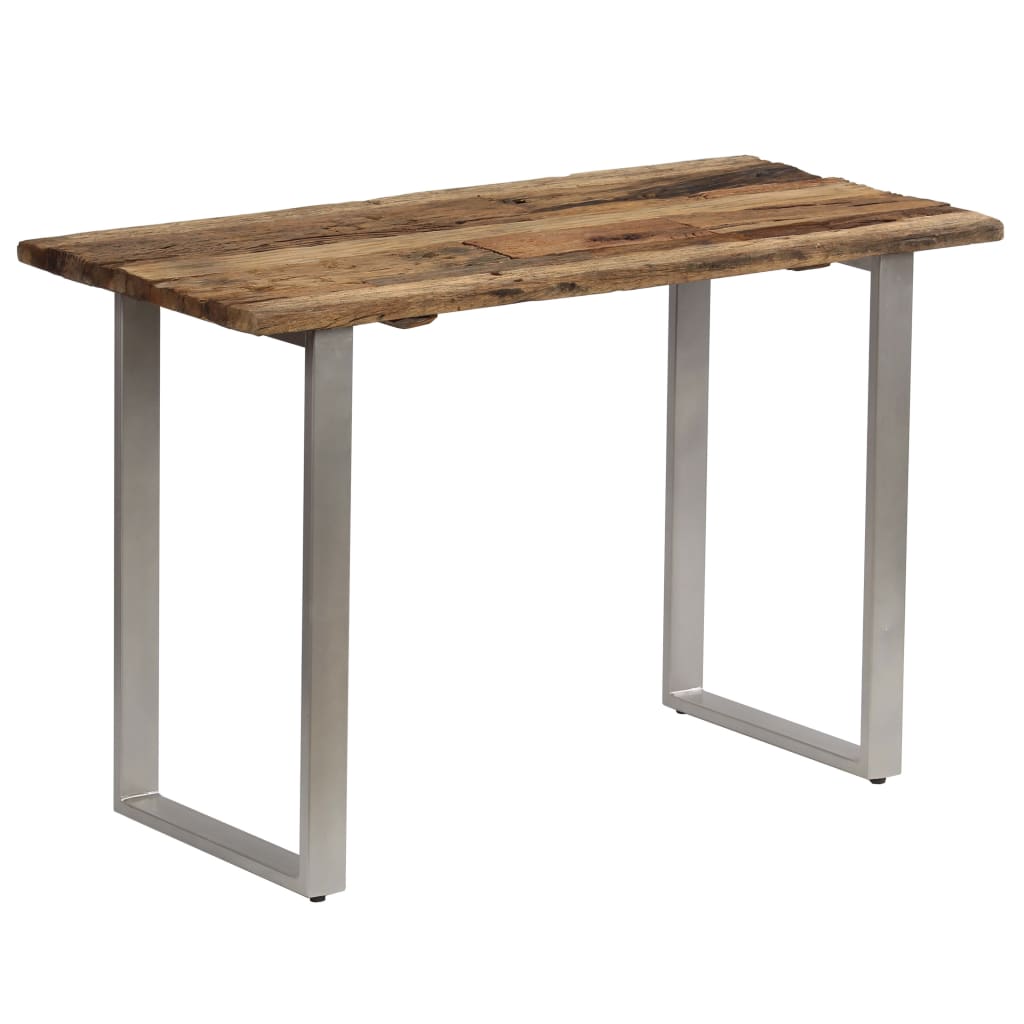 vidaXL Dining Table Reclaimed Wood and Steel 118x55x76 cm