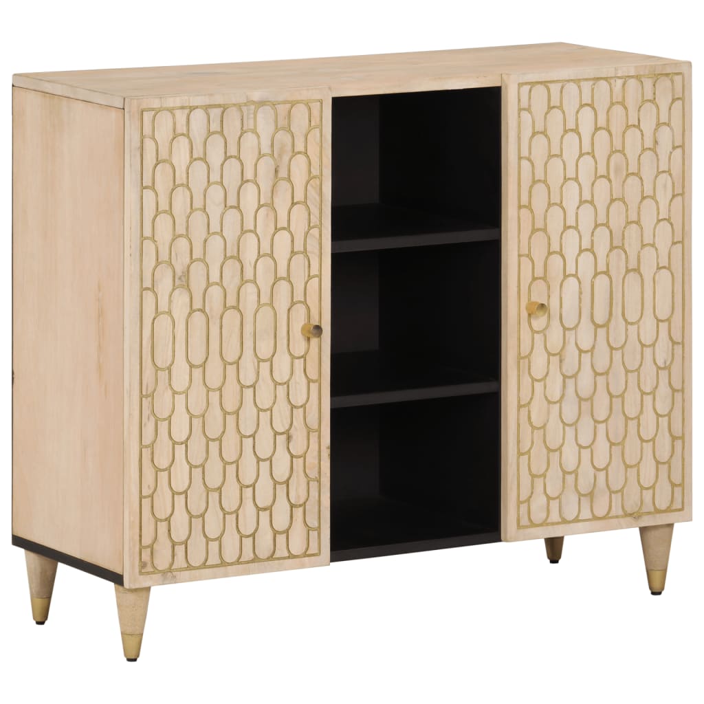 vidaXL Side Cabinet 90x33x75 cm Solid Wood Mango