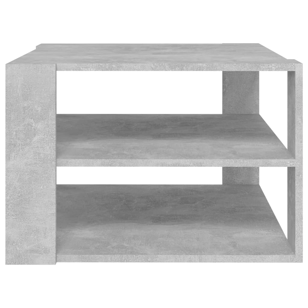 vidaXL Coffee Table Concrete Grey 60x60x40 cm Engineered Wood