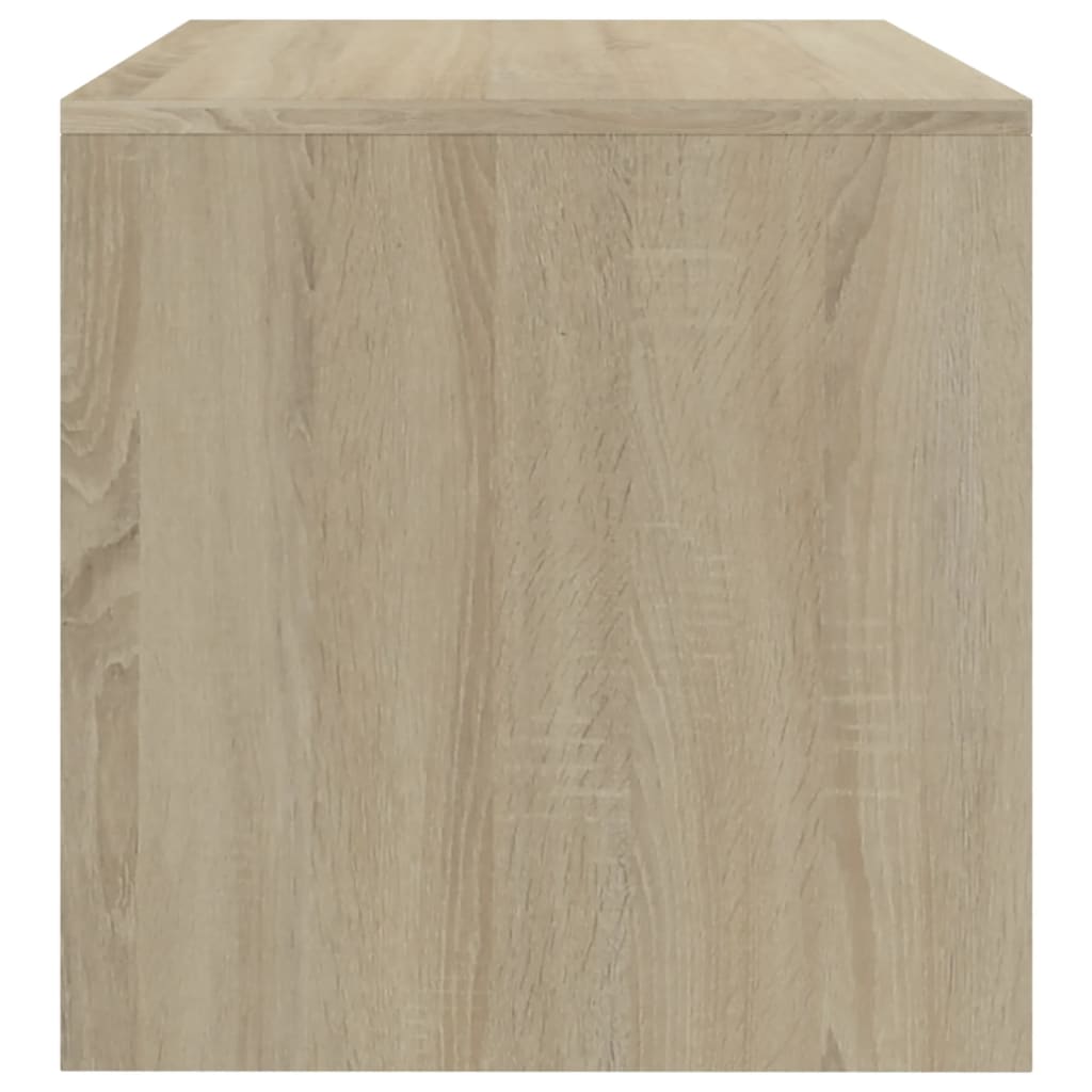 vidaXL TV Cabinet White and Sonoma Oak 120x40x40 cm Engineered Wood