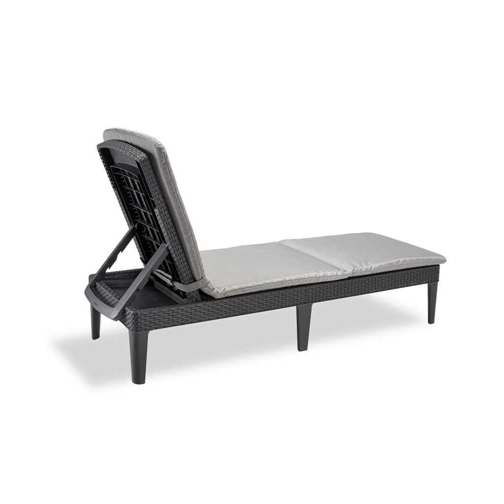 Keter Sunlounger with Cushion Jaipur Graphite