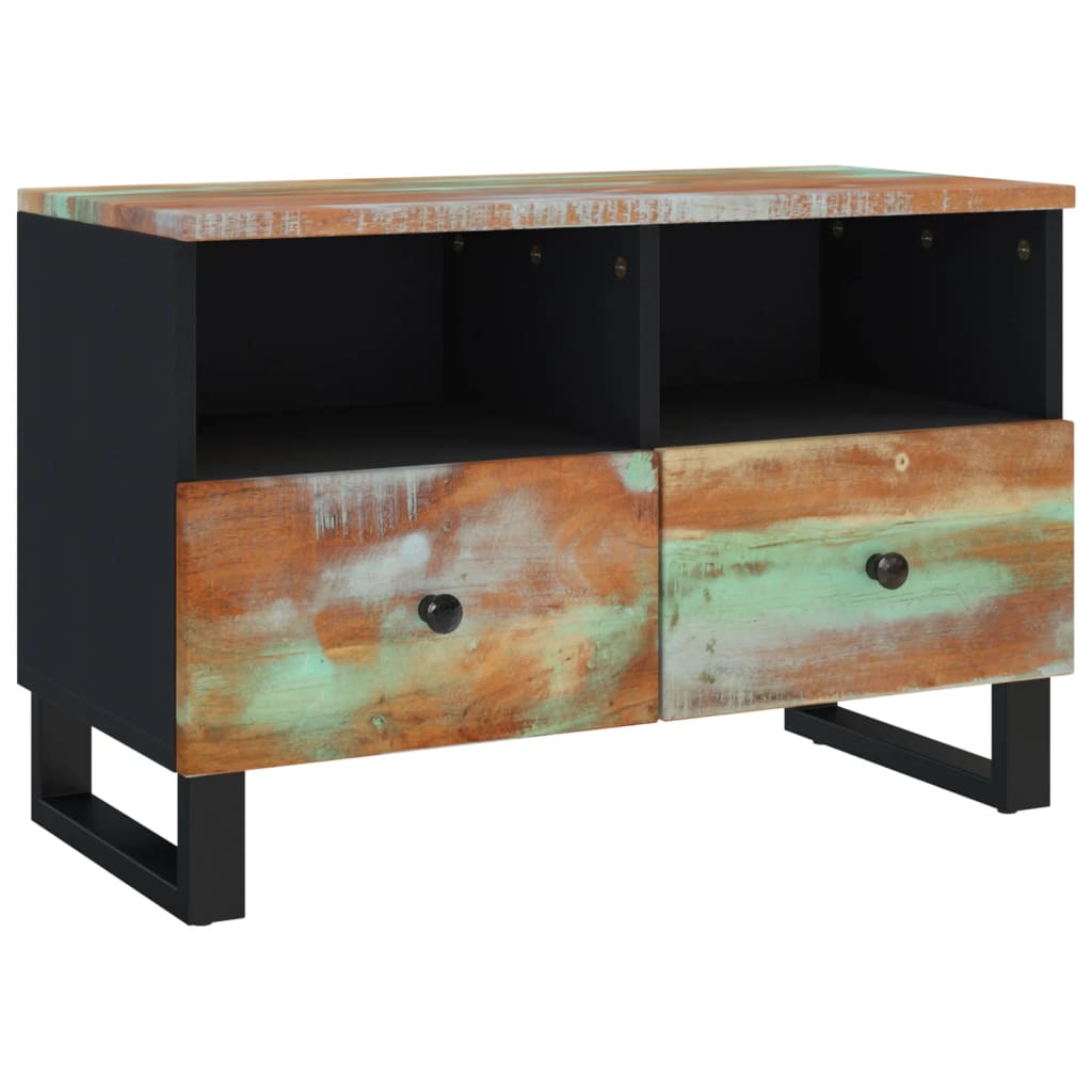 vidaXL TV Cabinet 70x33x46cm Solid Wood Reclaimed