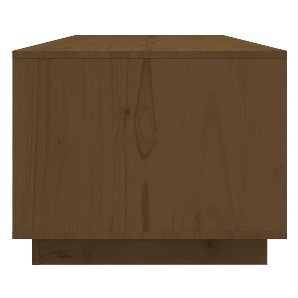 vidaXL Coffee Table Honey Brown 110x50x40 cm Solid Wood Pine