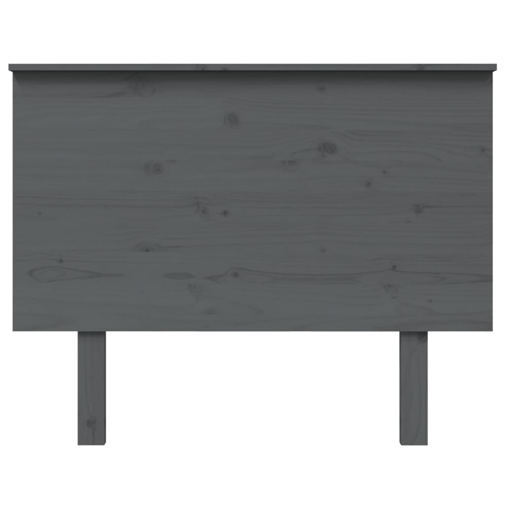 vidaXL Bed Headboard Grey 104x6x82.5 cm Solid Wood Pine