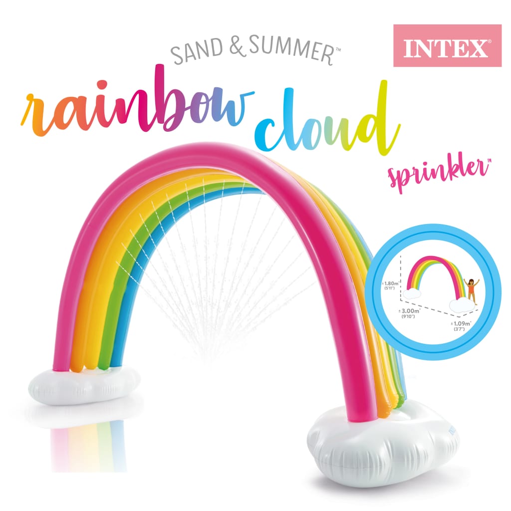 Intex Rainbow Cloud Sprinkler Multicolour 300x109x180 cm