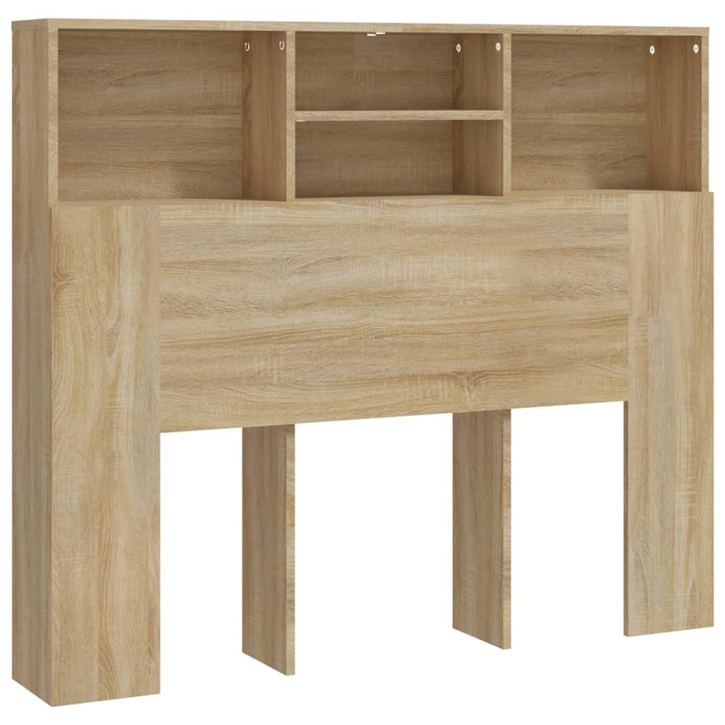 vidaXL Headboard Cabinet Sonoma Oak 120x19x103.5 cm