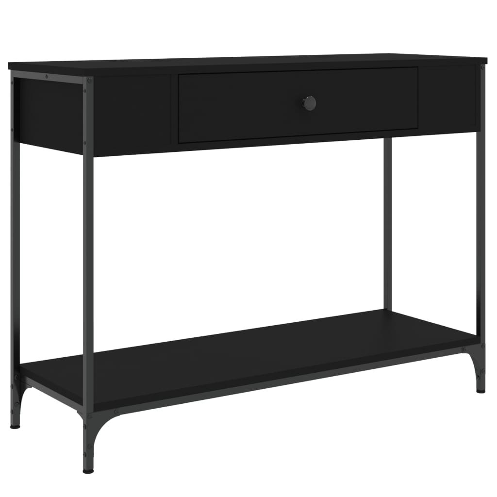vidaXL Console Table Black 100x34.5x75 cm Engineered Wood | vidaXL.ie