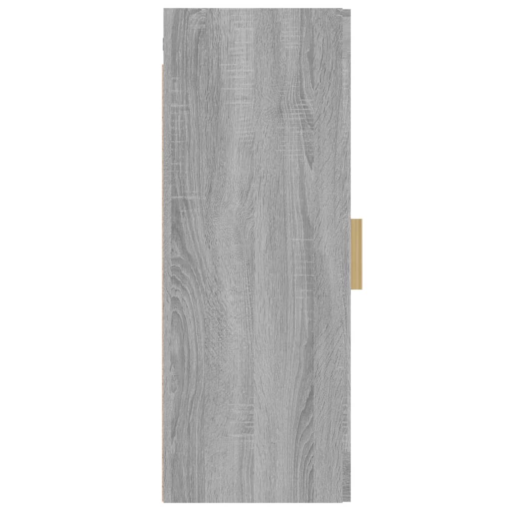 vidaXL Hanging Wall Cabinet Grey Sonoma 34.5x34x90 cm