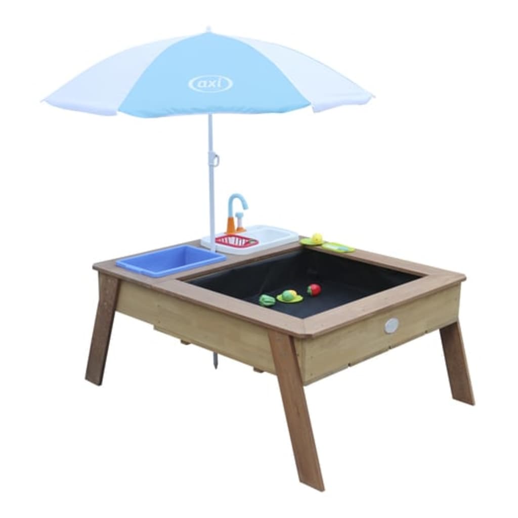 AXI Sand and Water Table Linda with Play Kitchen Brown