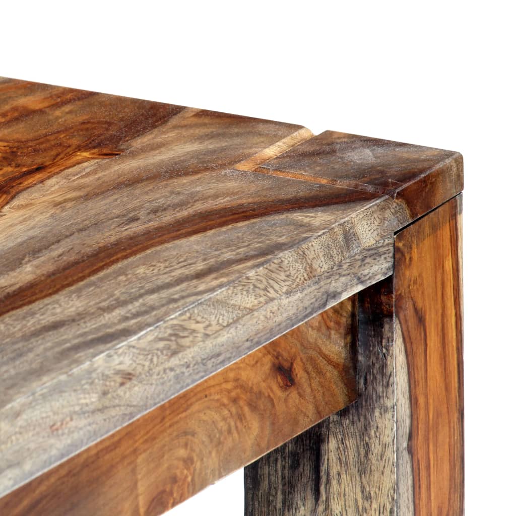 vidaXL Bench 160 cm Grey Solid Sheesham Wood