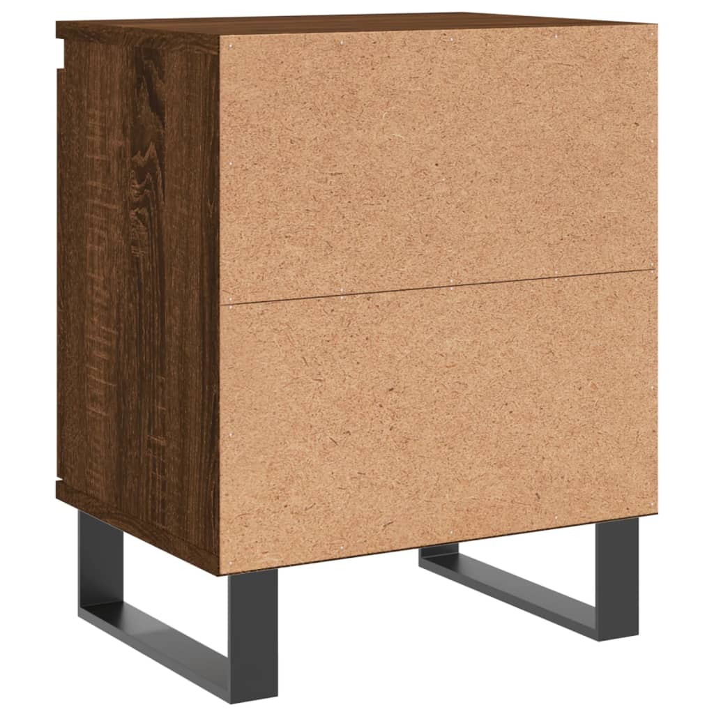 vidaXL Bedside Cabinet Brown Oak 40x30x50 cm Engineered Wood