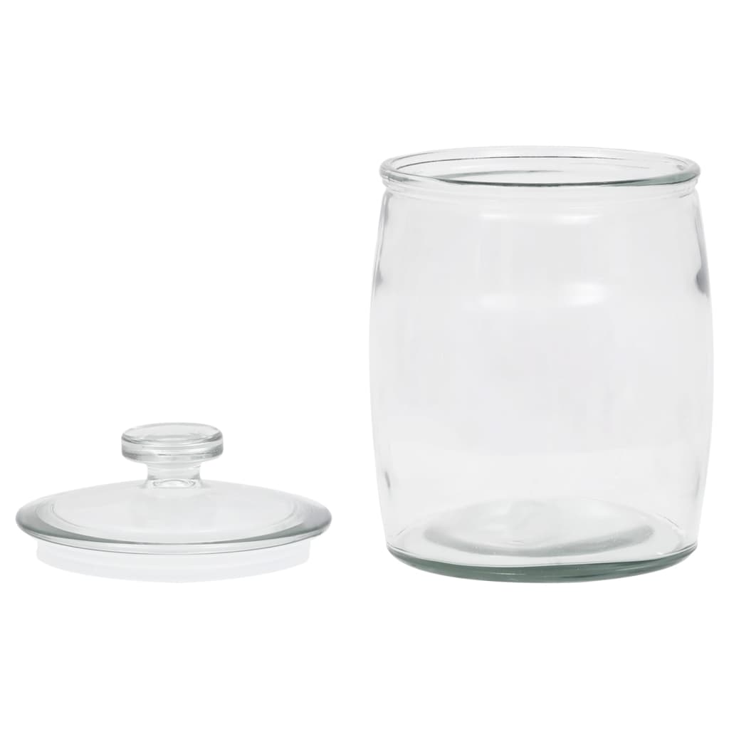 vidaXL Storage Glass Jars with Lid 4 pcs 2000 ml