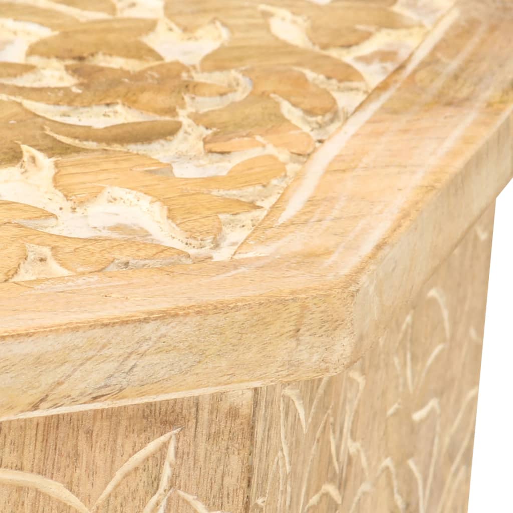 vidaXL Side Table Ø48 cm Solid Mango Wood