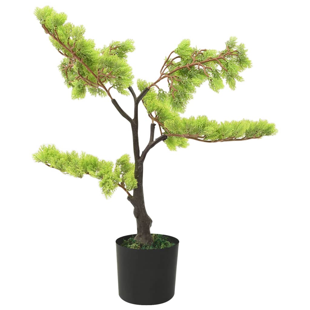 vidaXL Artificial Cypress Bonsai with Pot 60 cm Green