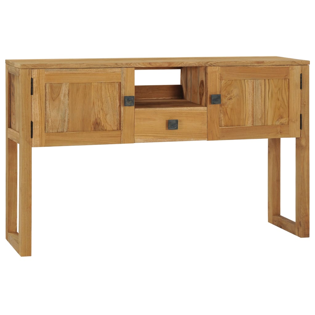vidaXL Console Table 120x32x75 cm Solid Teak Wood