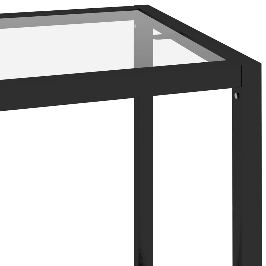 vidaXL Shelf Transparent 100x36x168 cm Tempered Glass