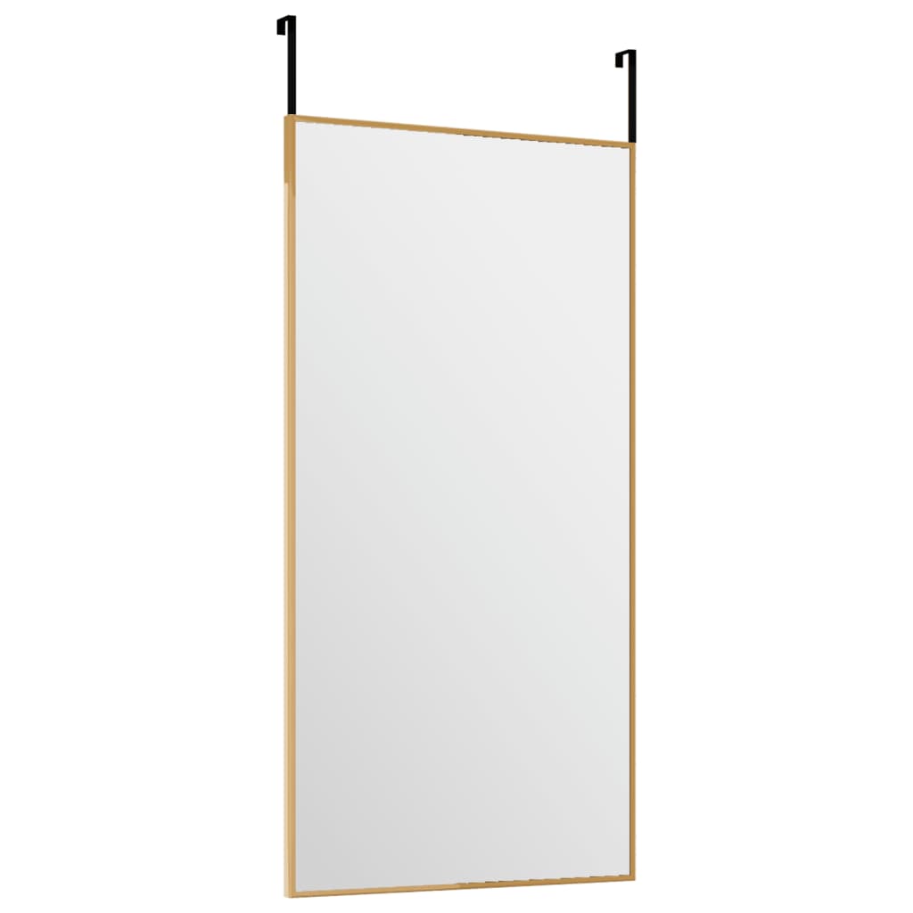 vidaXL Door Mirror Gold 30x60 cm Glass and Aluminium