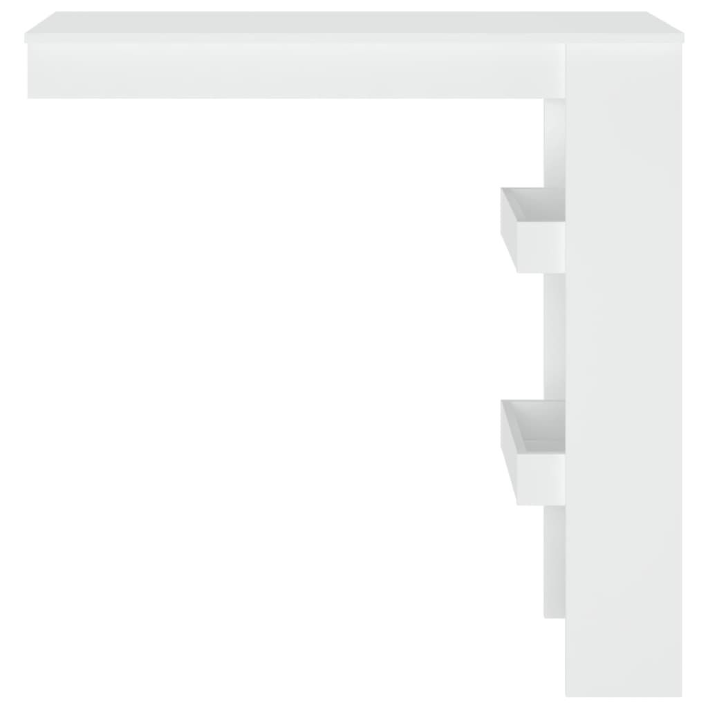 vidaXL Wall Bar Table White 102x45x103.5 cm Engineered Wood