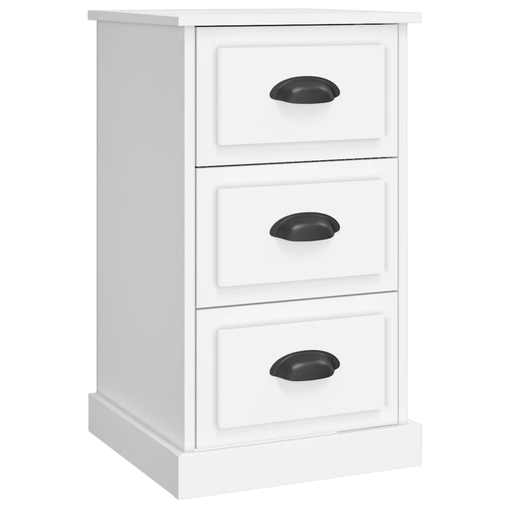 vidaXL Bedside Cabinet White 39x39x67 cm Engineered Wood