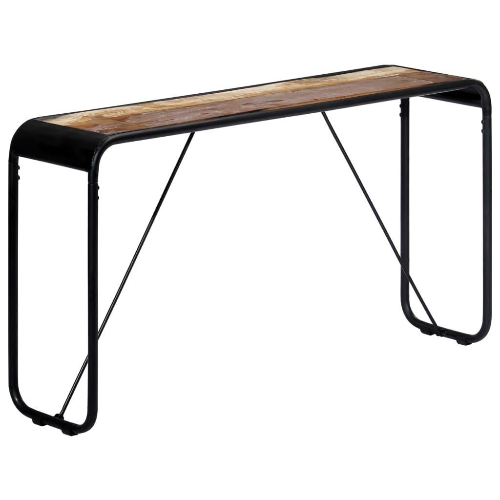vidaXL Console Table 140x35x76 cm Solid Reclaimed Wood