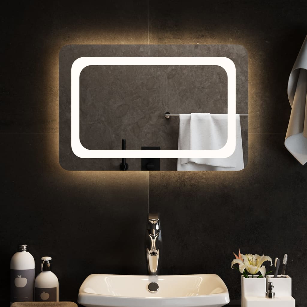 vidaXL LED Bathroom Mirror 60x40 cm