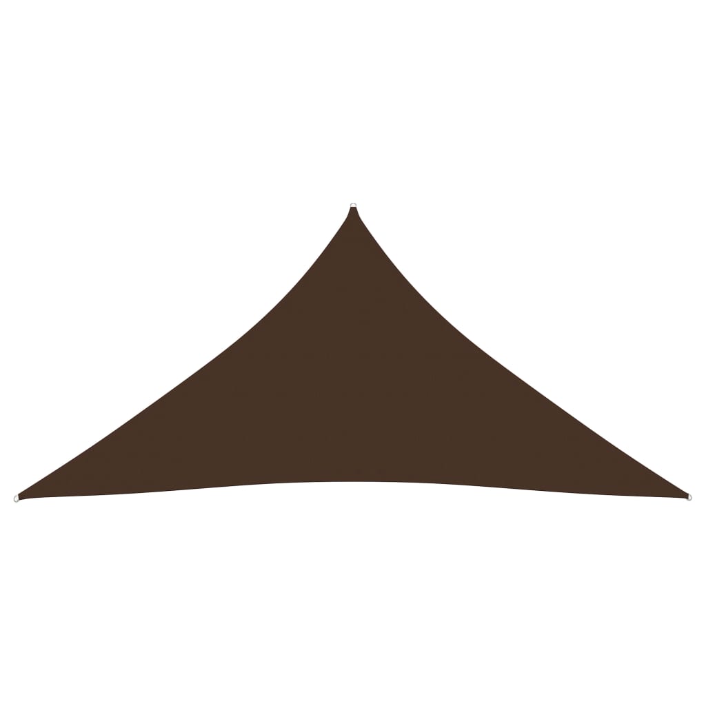 vidaXL Sunshade Sail Oxford Fabric Triangular 3.6x3.6x3.6 m Brown