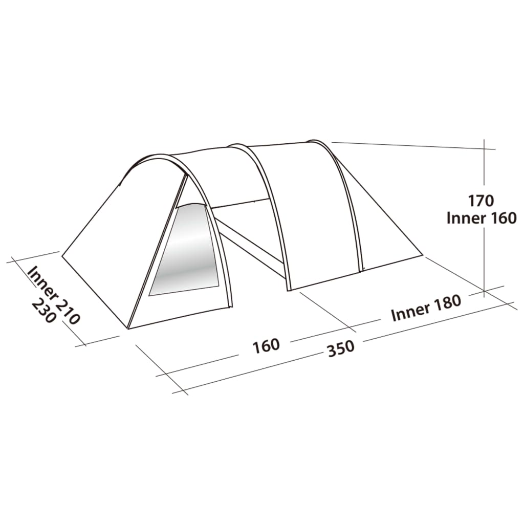 Easy Camp Tent Galaxy 300 3-persons Rustic Green