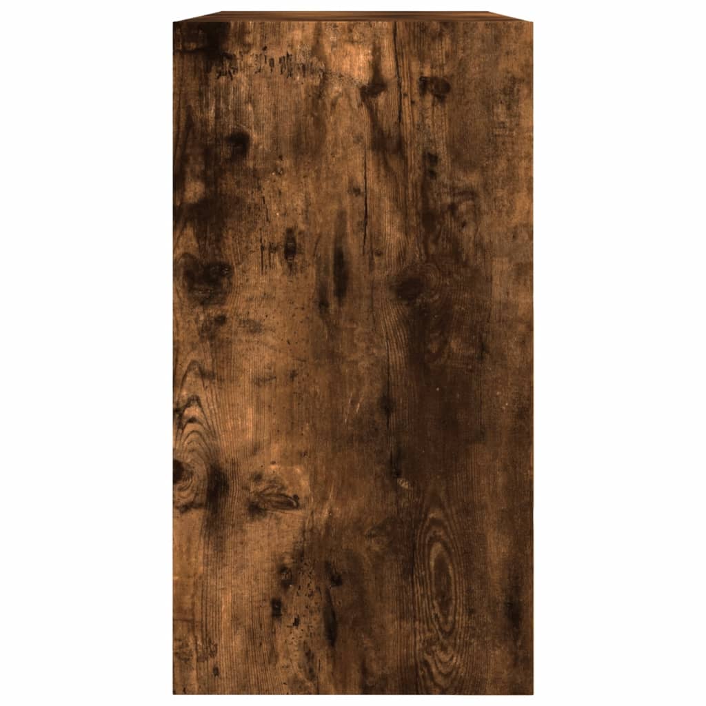 vidaXL Shoe Cabinet Smoked Oak 80x34x63 cm Engineered Wood
