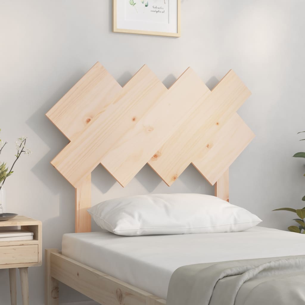vidaXL Bed Headboard 92x3x81 cm Solid Wood Pine