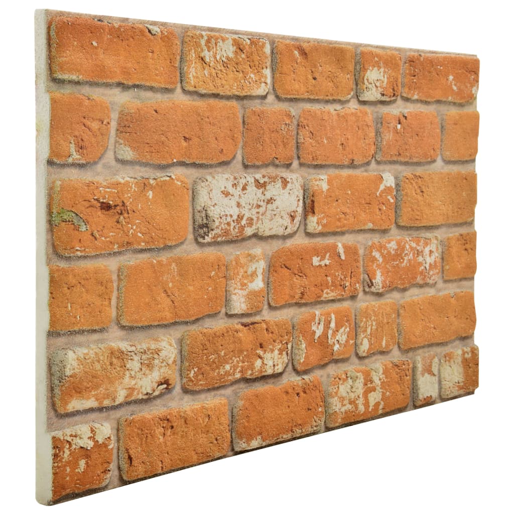 vidaXL 3D Wall Panels with Light Brown Brick Design 11 pcs EPS