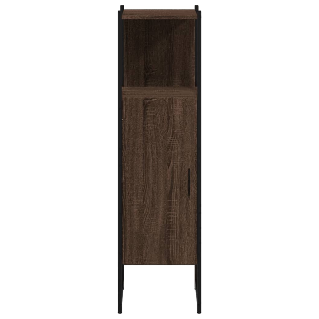vidaXL Bathroom Cabinet Brown Oak 33x33x120.5 cm Engineered Wood