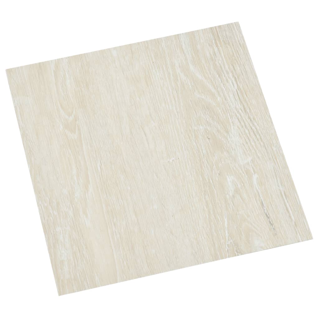 vidaXL Self-adhesive Flooring Planks 55 pcs PVC 5.11 m² Cream