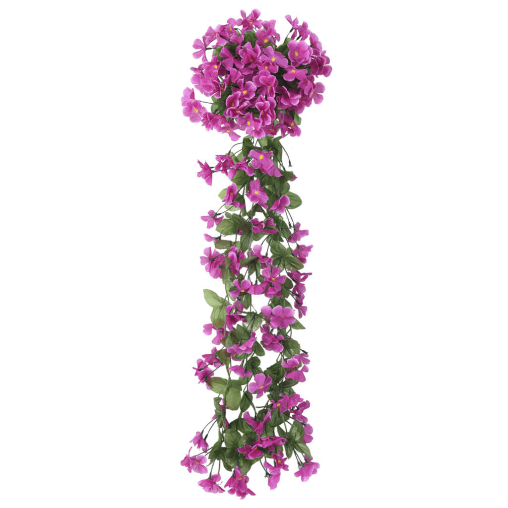 vidaXL Artificial Flower Garlands 3 pcs Light Purple 85 cm
