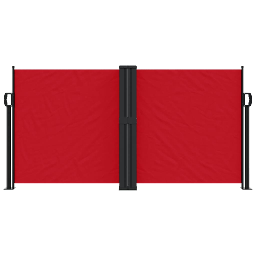 vidaXL Retractable Side Awning Red 120x1000 cm