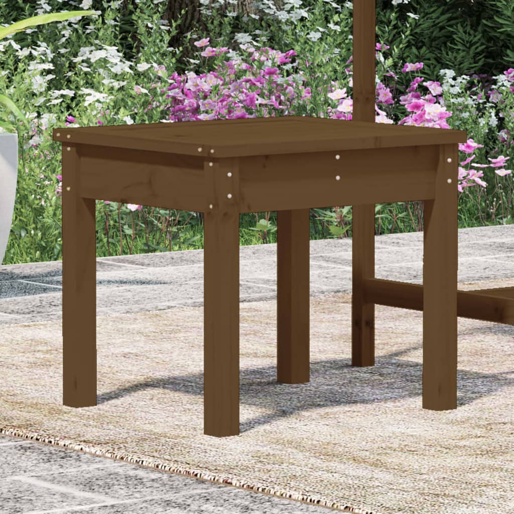 vidaXL Garden Bench Honey Brown 50x44x45 cm Solid Wood Pine